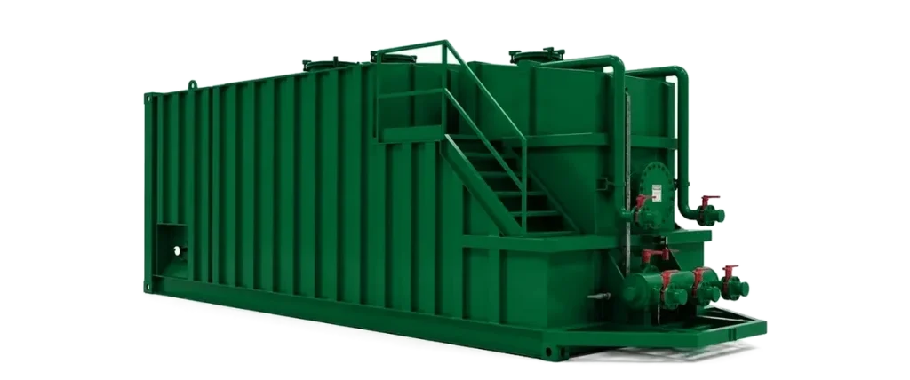 Green frac tank for liquid waste