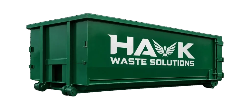 Green Hawk Waste Solutions roll-off dumpster