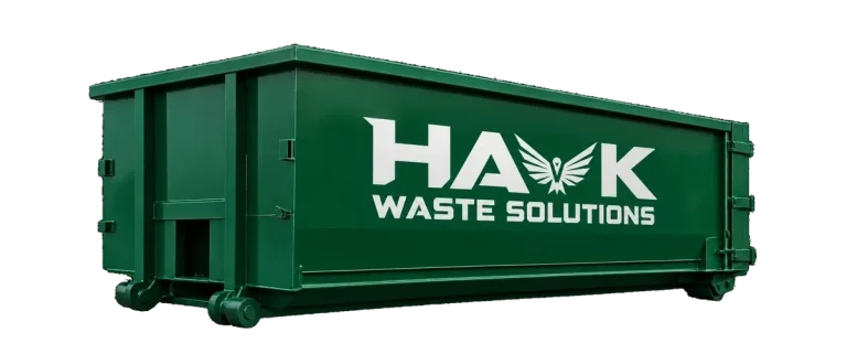 Green Hawk Waste Solutions roll-off dumpster